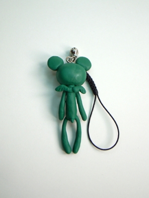 Reborn Bear Phone Strap(Green)